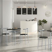 Modern Round Dining Table Set for 2 Dining Chairs by Yaheetech