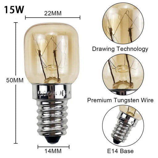 15W 5Pcs E14 Himalayan Salt Lamp Globe Bulb by salelink.co.nz