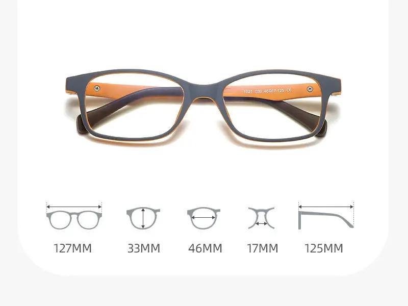 Kids Anti-Blue Light Glasses Square Frame Protect Eyesight for Boys Girls by dealonline.co.nz