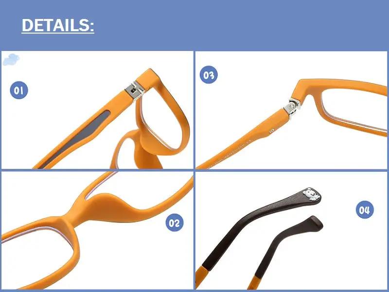 Kids Anti-Blue Light Glasses Square Frame Protect Eyesight for Boys Girls by dealonline.co.nz