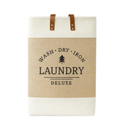 Frankly Cotton Laundry Deluxe Hamper with Handles by Nest & Stem Homewares