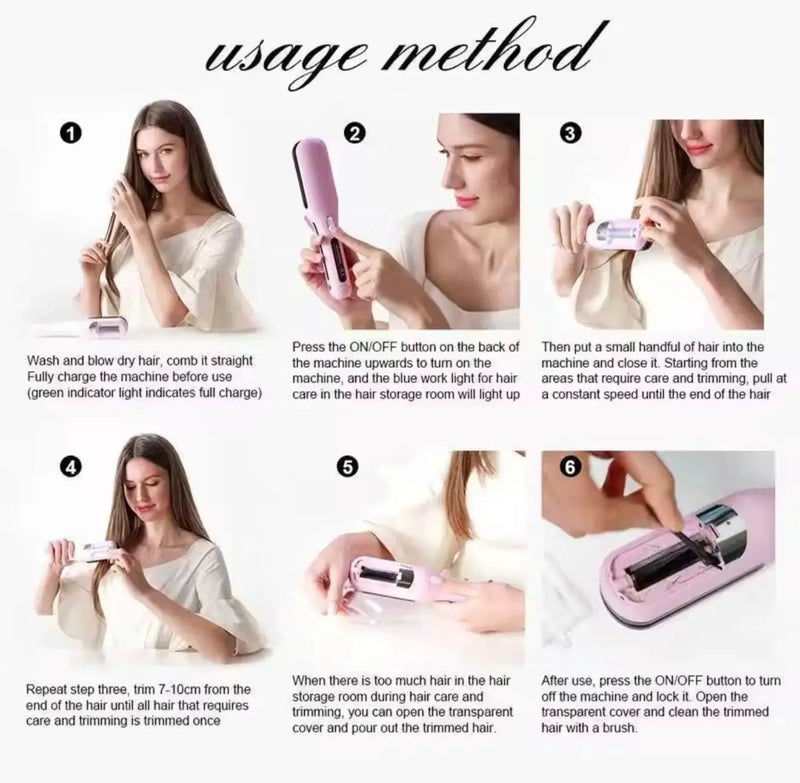 Split End Hair Trimmer Brush – Cordless Hair Split End Trimmer by Poppy Gifts