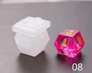 Dice Silicone Resin Casting Moulds Multiple Shapes Polyhedral Dice Moulds for Resin Lovers Table Games DIY Making by Resin Art NZ