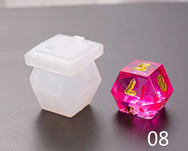 Dice Silicone Resin Casting Moulds Multiple Shapes Polyhedral Dice Moulds for Resin Lovers Table Games DIY Making by Resin Art NZ