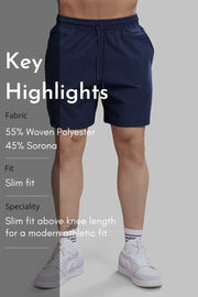 Thread Shorts Navy by Fuaark Nz