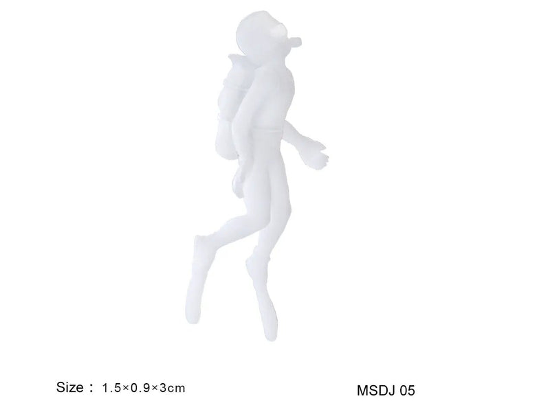 3D Miniature Scuba Diver Resin Filler-Craft Resin Filling Model-Silicone Mold Filler-Diver Micro Landscape Decor-Jewelry Making Supplies by Resin Art NZ