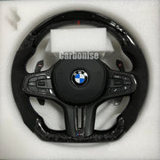 BMW Steering Wheel (Forged Carbon Fiber+Alcantara) #19 by CARBONISE