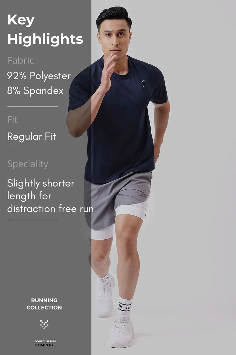 Ember Running T-shirt Navy by Fuaark Nz