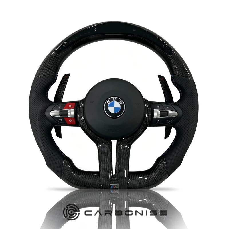 BMW Steering Wheel (Carbon Fiber+Perforated Leather) @19 by CARBONISE