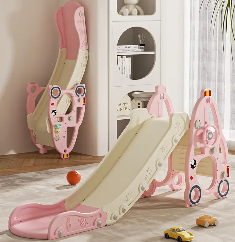 Kids Slide with Basket Ball by dealonline.co.nz