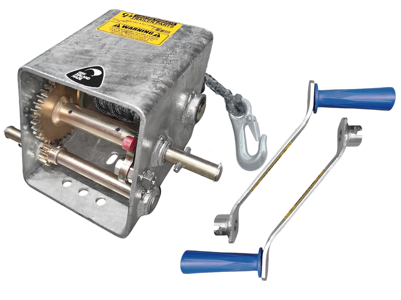 15:1 Winch and Rope - 1650kg - 2 Handles by Trojan