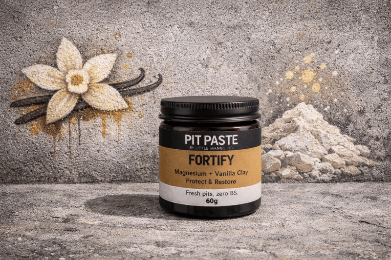 Pit Paste – Fortify (Magnesium & Vanilla Clay) – Baking Soda Free by Little Mango Co.