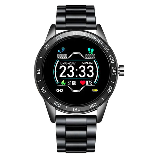 Multi-Functional Smart Watch with Steel Band - Business Style Alloy Case | Black, Gold, Silver by Mead's Supply & Equipment Outfitters limited