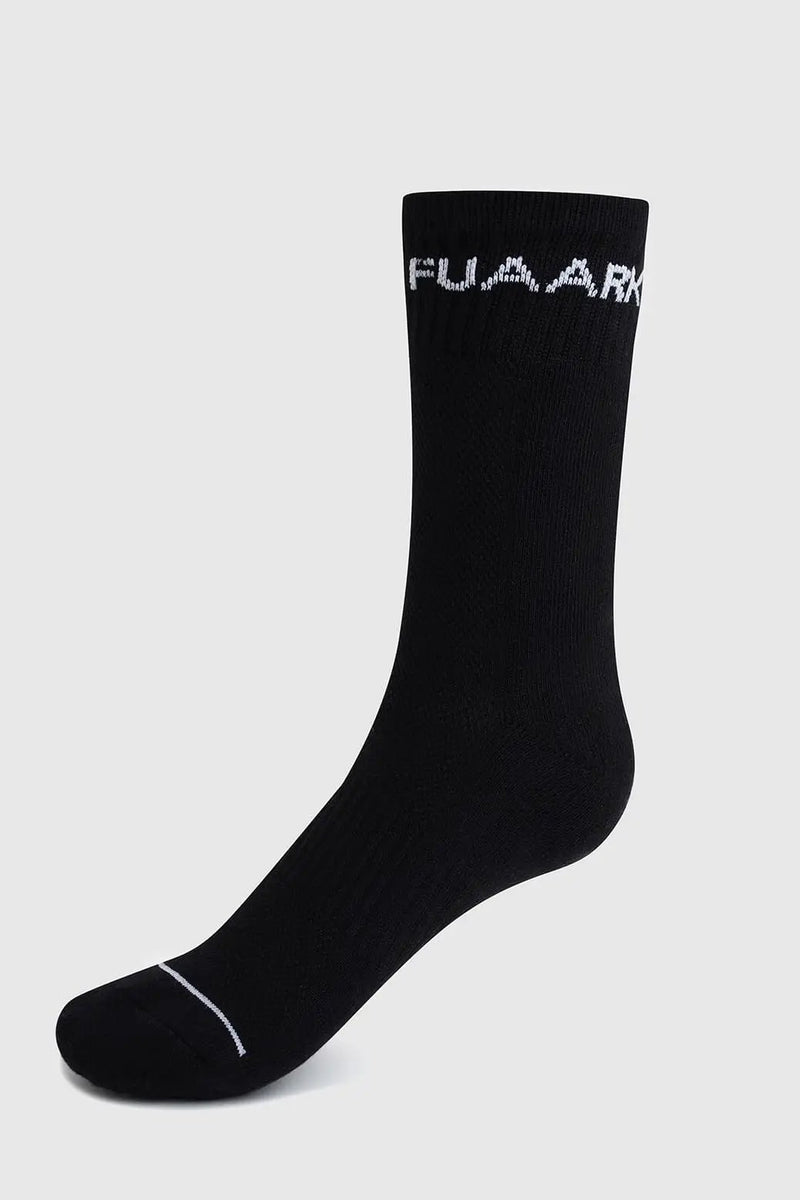 Legacy Crew Socks Black by Fuaark Nz