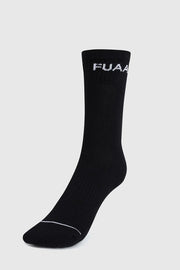 Legacy Crew Socks Black by Fuaark Nz
