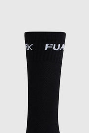 Legacy Crew Socks Black by Fuaark Nz