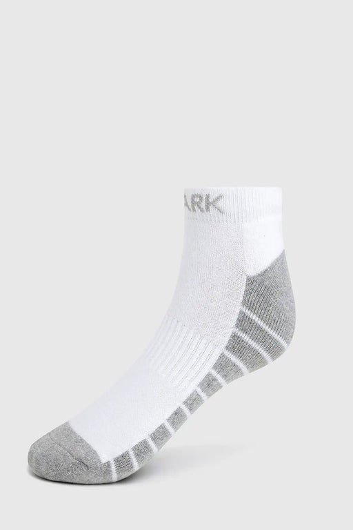 Legacy Ankle Socks White/Grey by Fuaark Nz