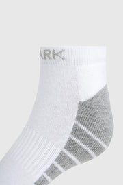 Legacy Ankle Socks White/Grey by Fuaark Nz