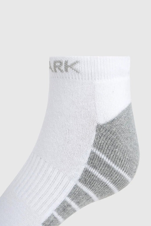 Legacy Ankle Socks White/Grey by Fuaark Nz