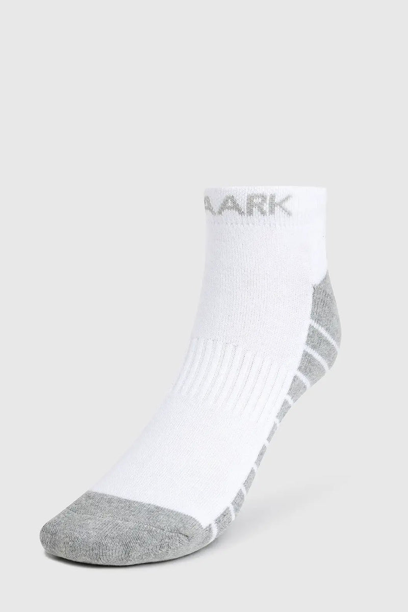 Legacy Ankle Socks White/Grey by Fuaark Nz
