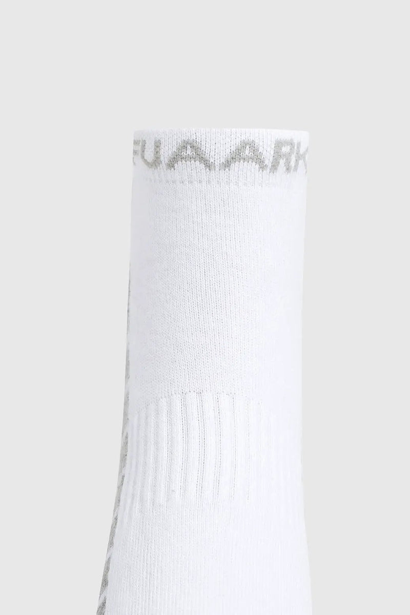 Legacy Ankle Socks White/Grey by Fuaark Nz