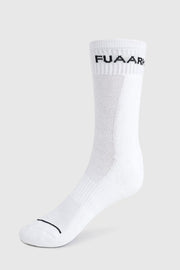 Legacy Crew Socks White by Fuaark Nz