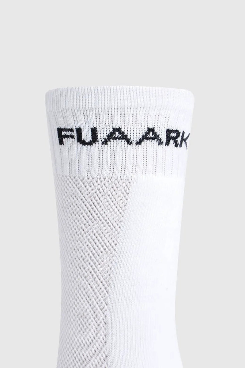 Legacy Crew Socks White by Fuaark Nz