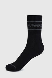 Legacy Quarter Socks Black by Fuaark Nz
