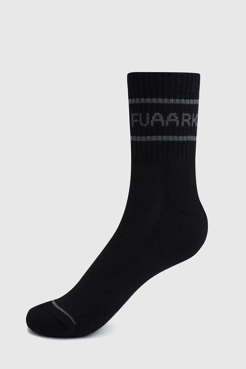 Legacy Quarter Socks Black by Fuaark Nz