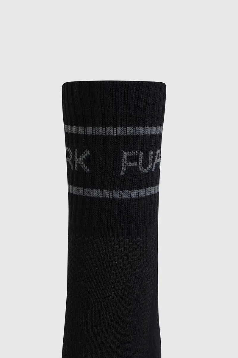 Legacy Quarter Socks Black by Fuaark Nz
