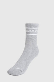 Legacy Quarter Socks Light Grey by Fuaark Nz