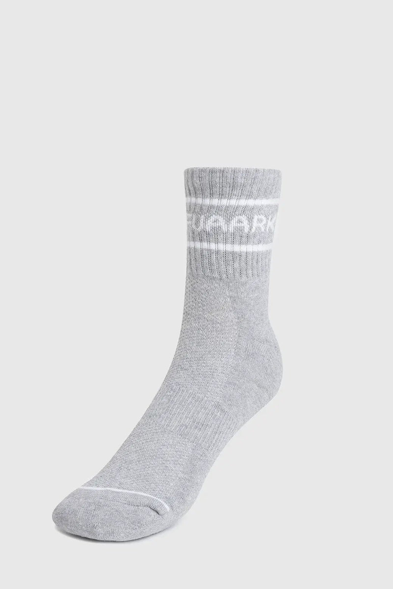 Legacy Quarter Socks Light Grey by Fuaark Nz
