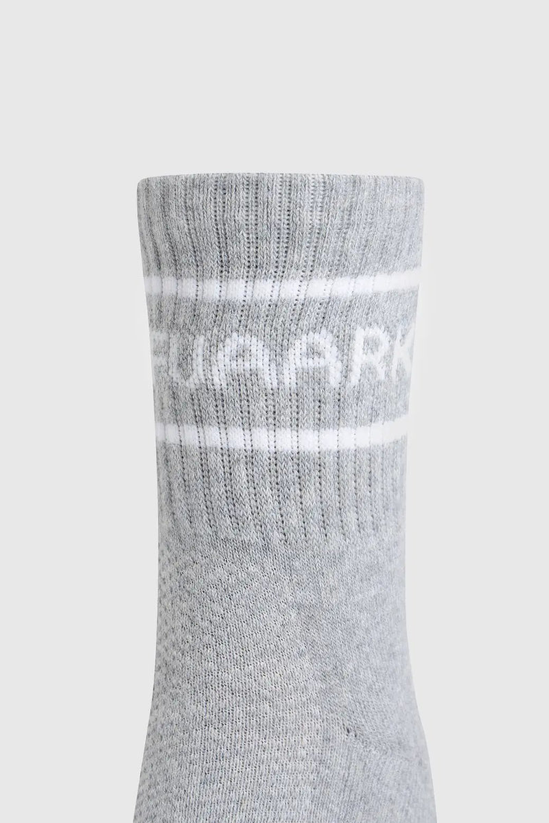 Legacy Quarter Socks Light Grey by Fuaark Nz