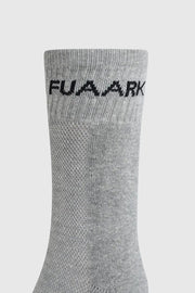 Legacy Crew Socks Grey by Fuaark Nz