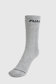 Legacy Crew Socks Grey by Fuaark Nz