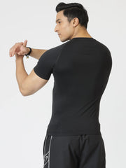Power Seamless T-shirt Black by Fuaark Nz