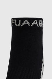 Legacy Ankle Socks Black/Grey by Fuaark Nz