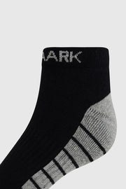 Legacy Ankle Socks Black/Grey by Fuaark Nz