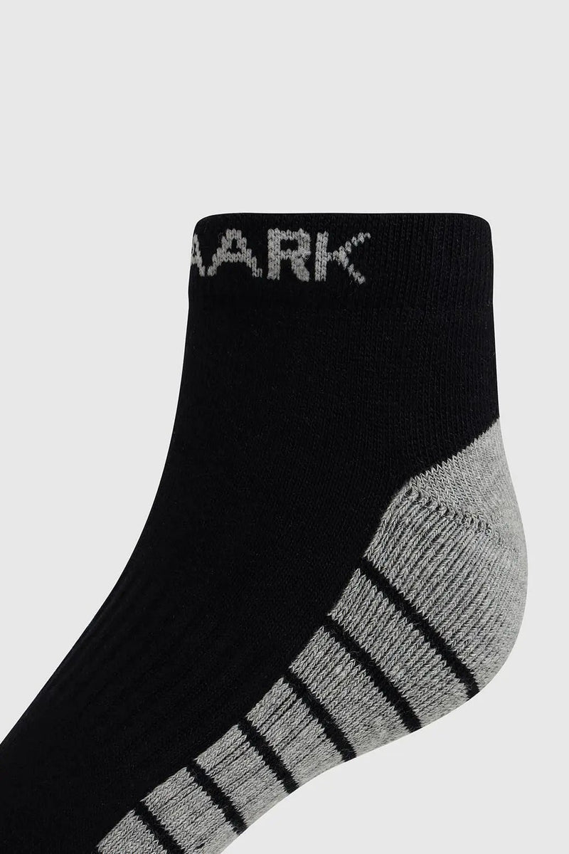Legacy Ankle Socks Black/Grey by Fuaark Nz