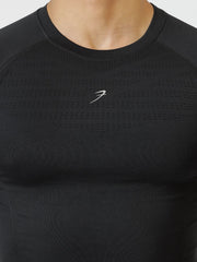 Power Seamless T-shirt Black by Fuaark Nz