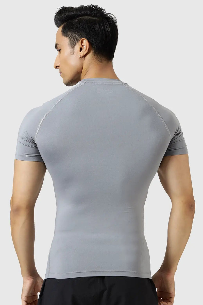 Compression T-shirt Sea Grey by Fuaark Nz