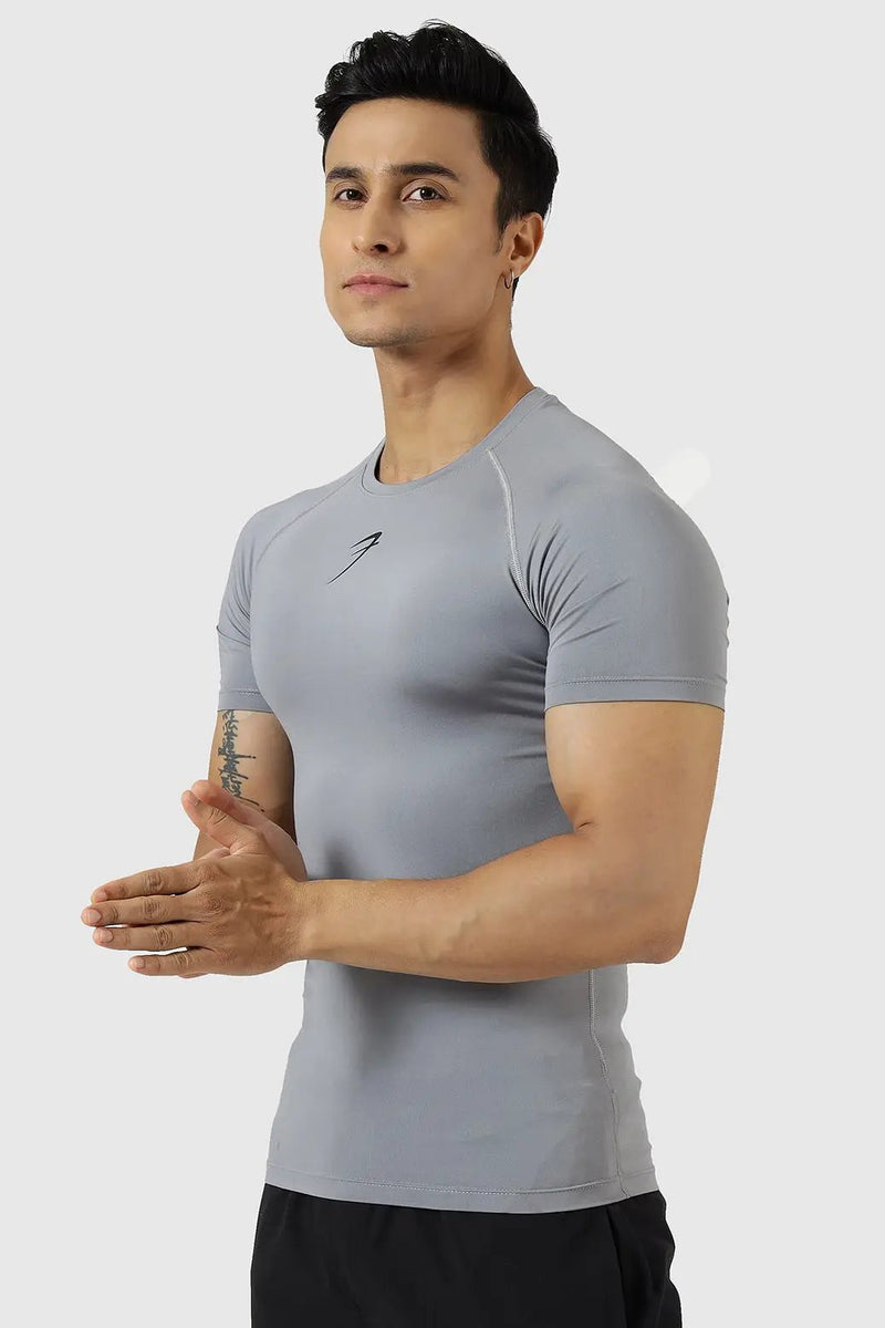 Compression T-shirt Sea Grey by Fuaark Nz