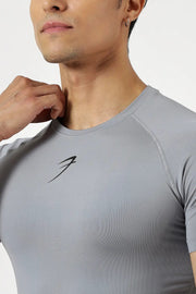 Compression T-shirt Sea Grey by Fuaark Nz