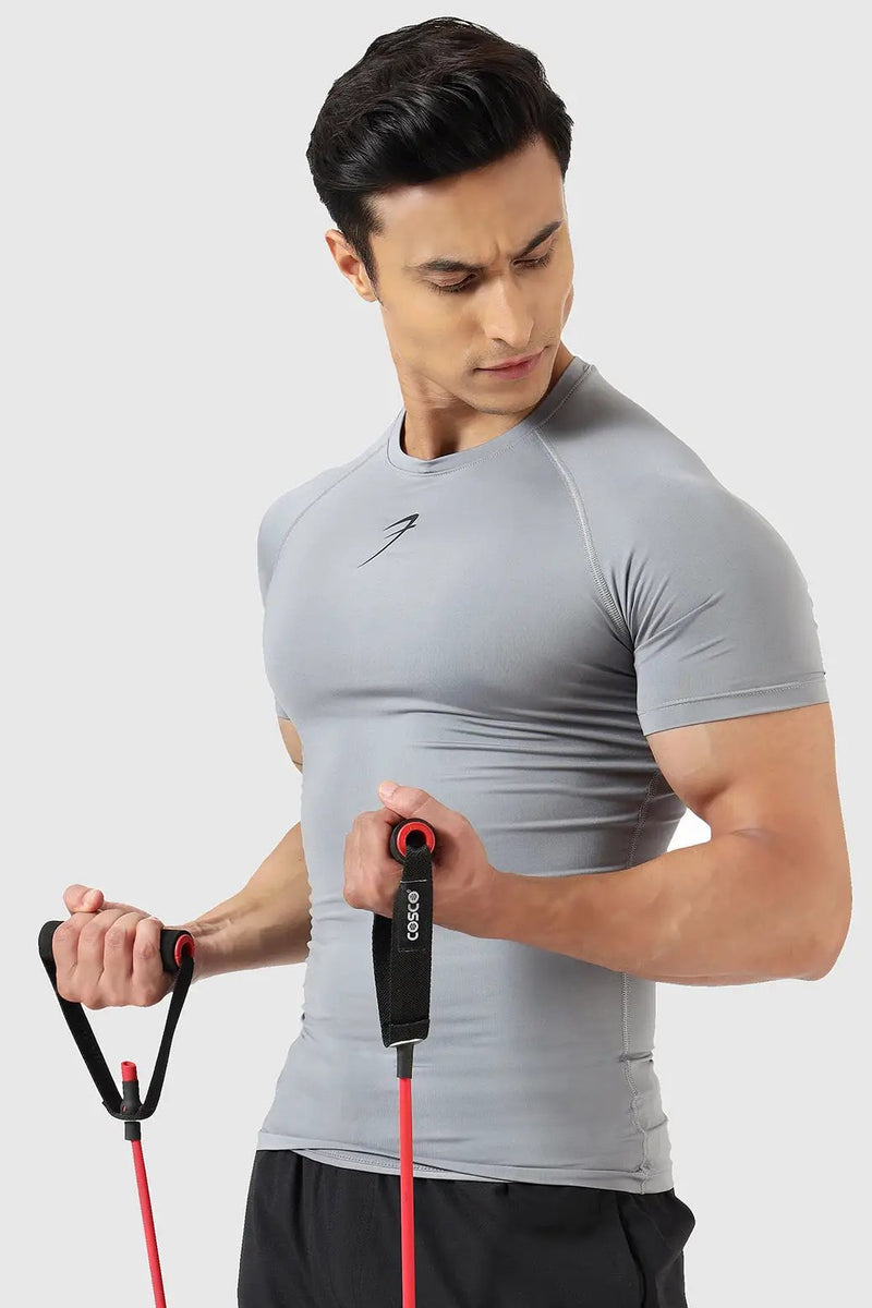 Compression T-shirt Sea Grey by Fuaark Nz