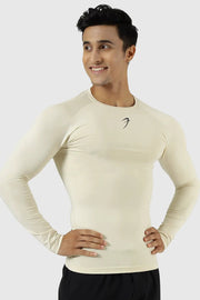 Compression Fullsleeves T-shirt Beige by Fuaark Nz