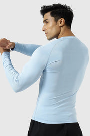 Compression Fullsleeves T-shirt Glacial Blue by Fuaark Nz