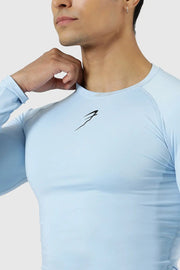 Compression Fullsleeves T-shirt Glacial Blue by Fuaark Nz