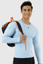 Compression Fullsleeves T-shirt Glacial Blue by Fuaark Nz