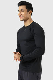 Core Fullsleeves T-shirt Black by Fuaark Nz