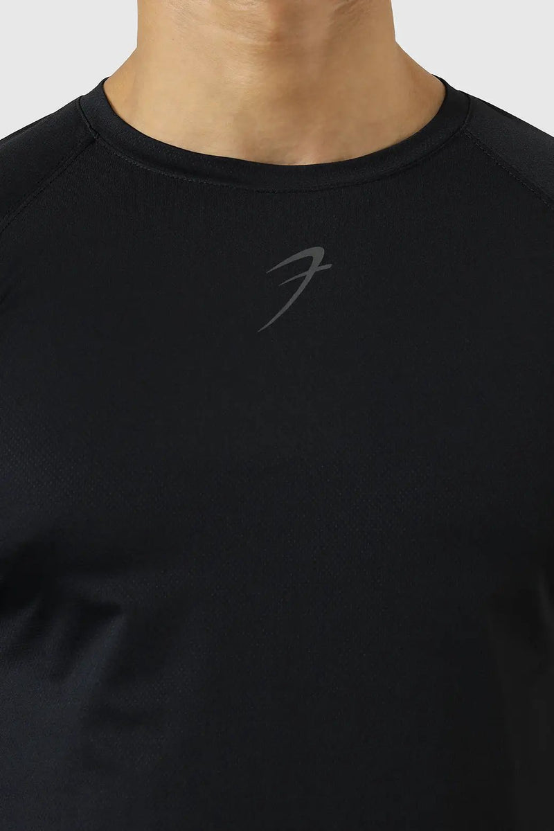 Core Fullsleeves T-shirt Black by Fuaark Nz
